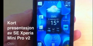 Minireview: Xperia Mini Pro Sony Ericsson Xperia Mini Pro - test