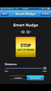 SmartNudge - Out of range